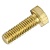Болт шестигранный М4х6 DIN 933 латунь